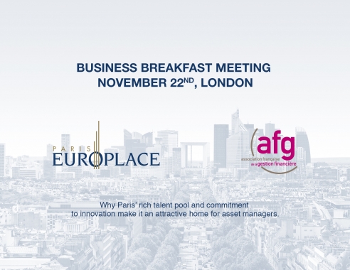 Paris EUROPLACE Business Breakfast Meeting in London | 22 November 2018